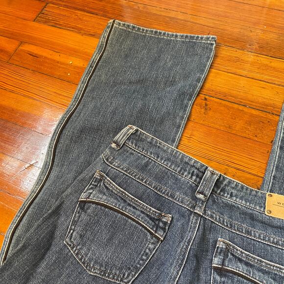 MaxMara Weekend Low Rise Flare Jeans Sz 8 Side Stripe Medium Wash Denim - Picture 10 of 10